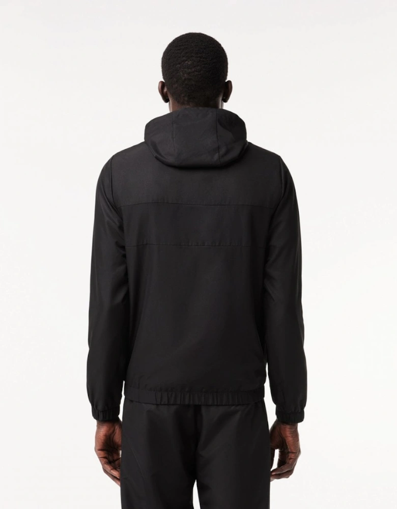 Mens Zipped Training Jacket - Black/Black-Black 8VM