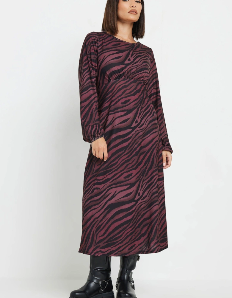 Petite Zebra Print Dress