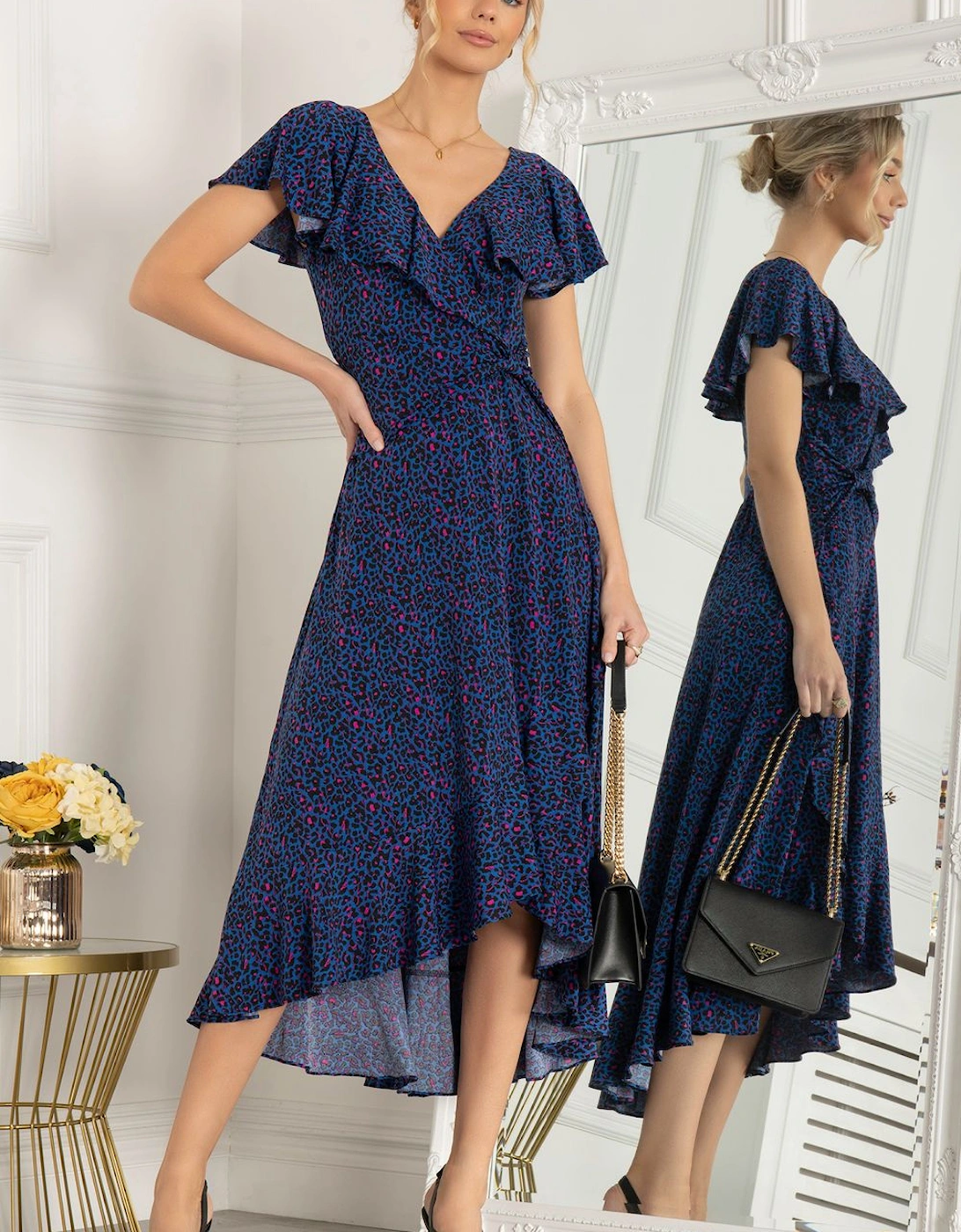Luciana Frilly Dipped Hem Dress, 2 of 1