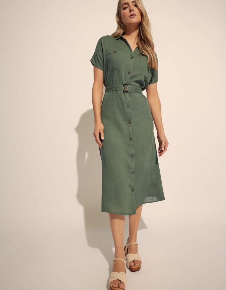 Tall Linen Midi Dress
