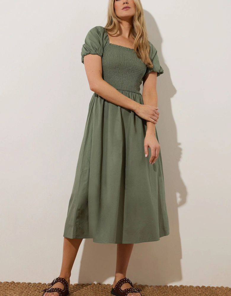 Tall Shirred Dress