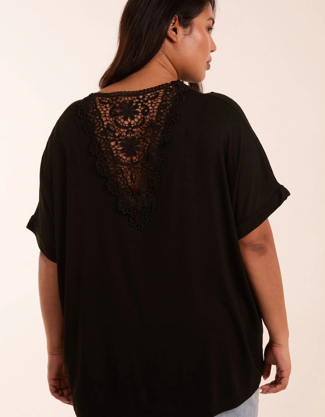 Curve Floral Crochet Back Top, 2 of 1