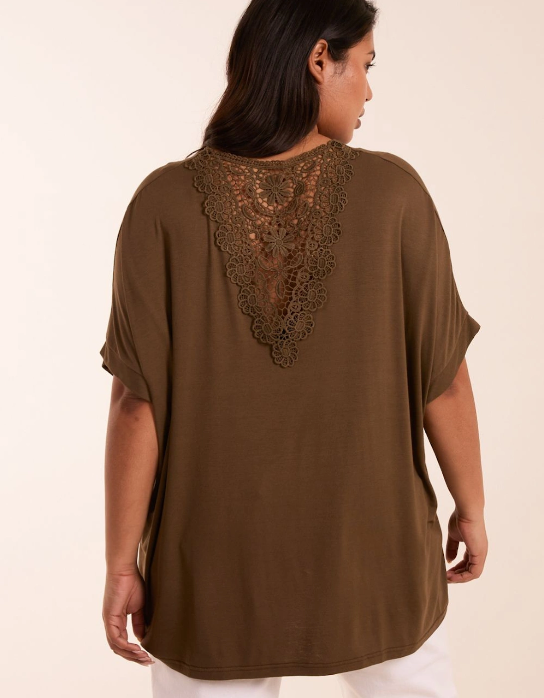 Curve Floral Crochet Back Top, 2 of 1