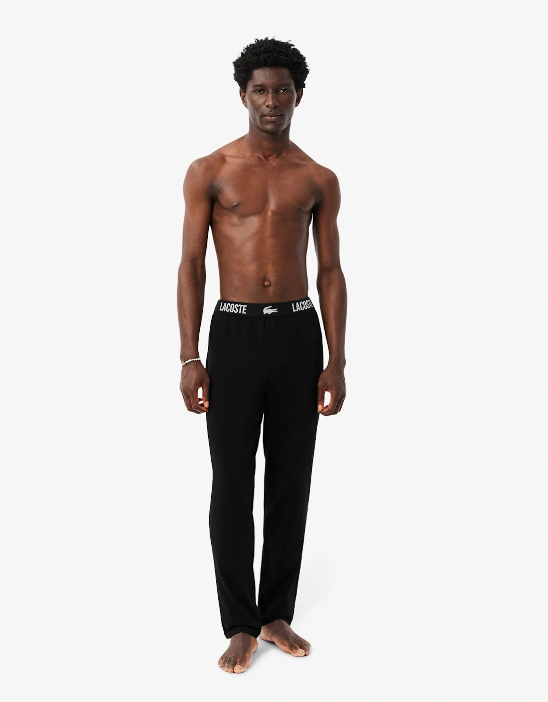 Cotton Jersey Mens Pyjama Bottoms - Black 031