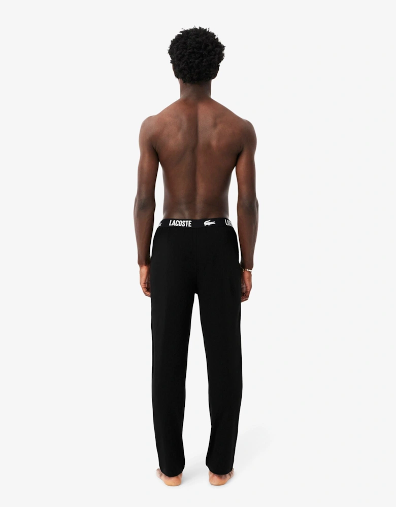 Cotton Jersey Mens Pyjama Bottoms - Black 031