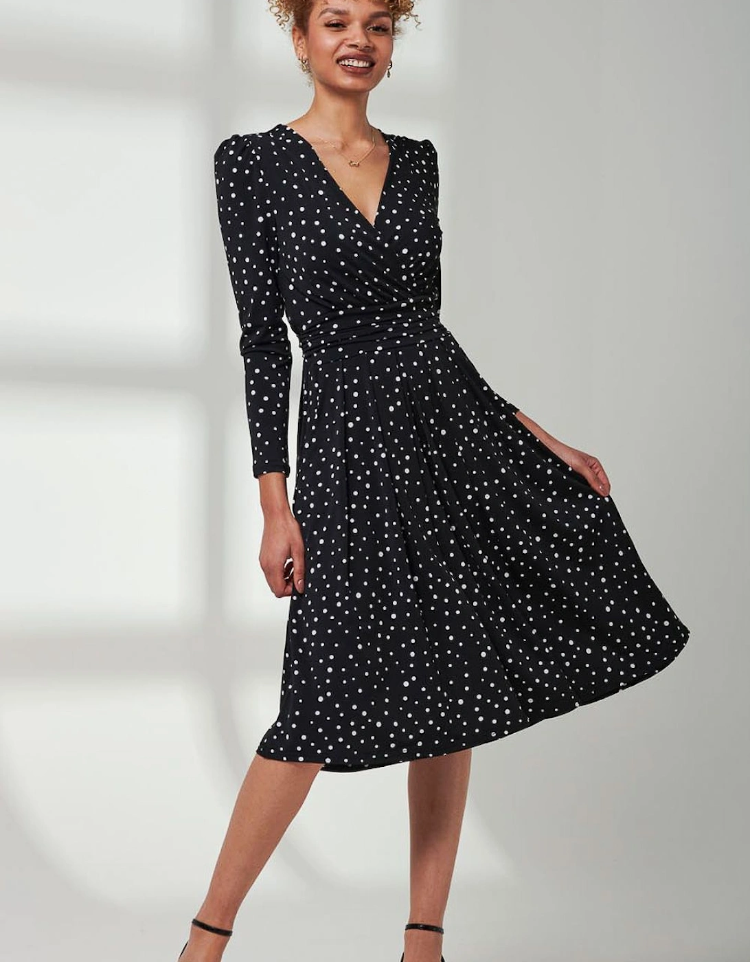 Rafella Long Sleeve Midi Dress, 2 of 1