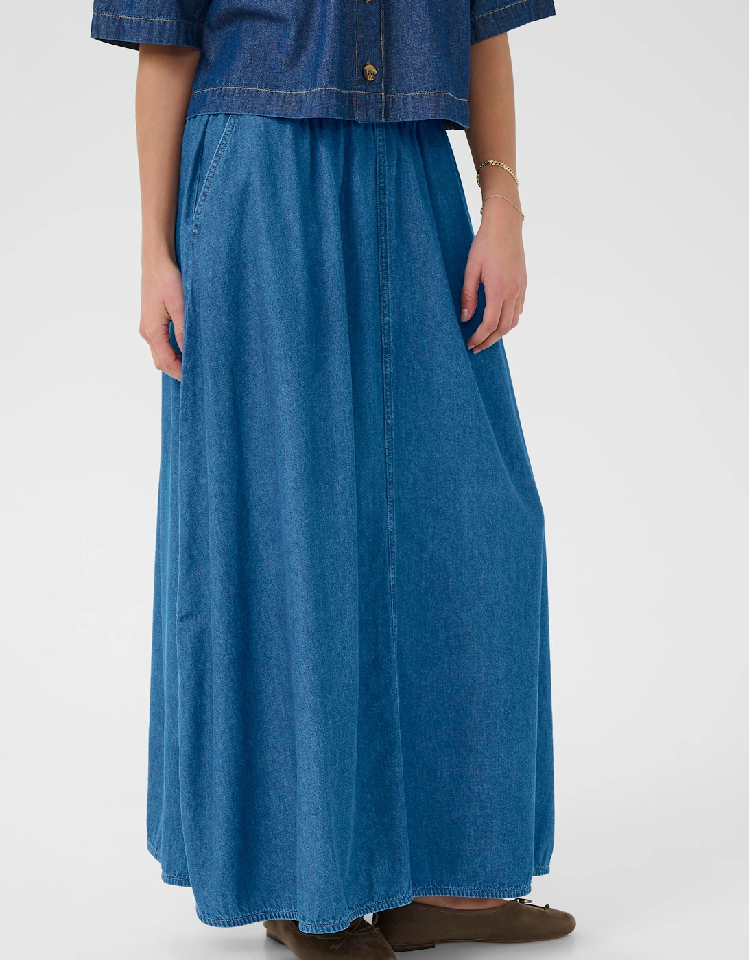KAluise Elastic Waist Maxi Skirt, 2 of 1