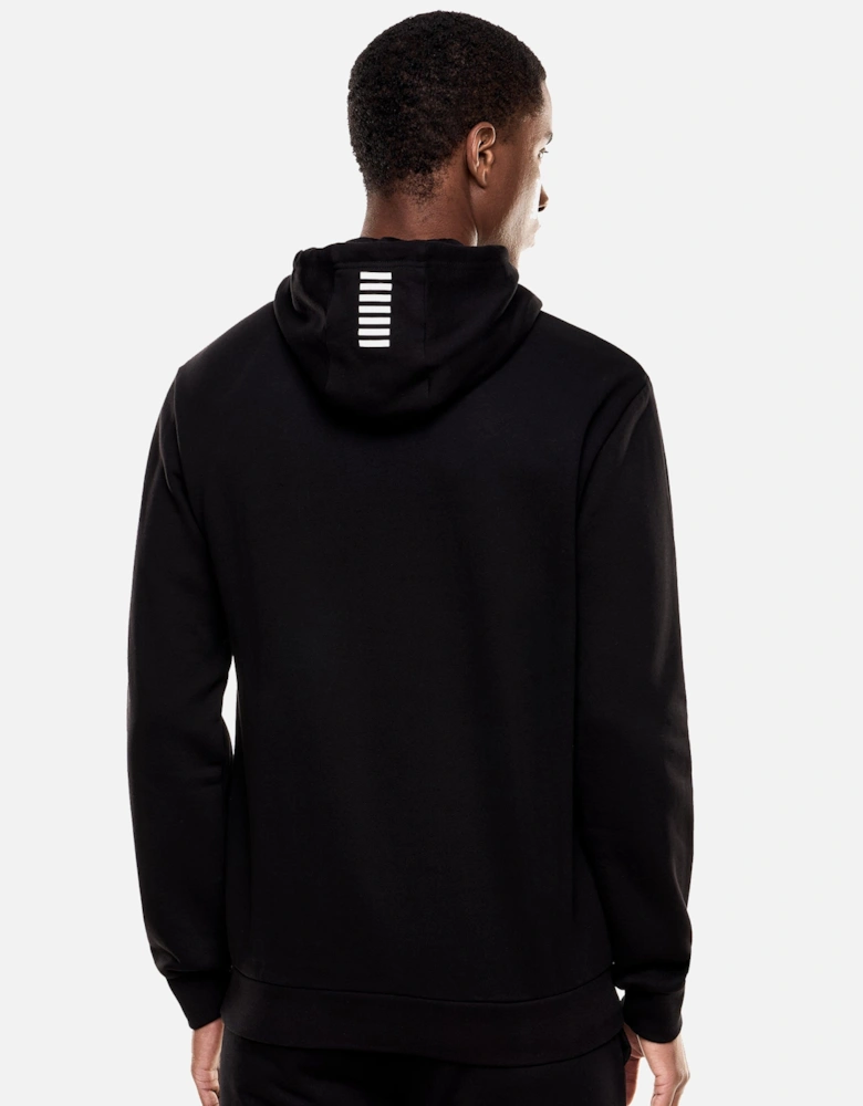 Emporio Armani Core ID Cotton Blend Hoodie Black
