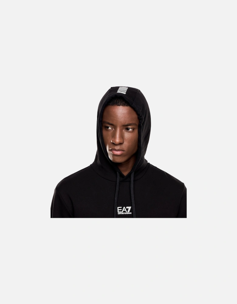 Emporio Armani Core ID Cotton Blend Hoodie Black