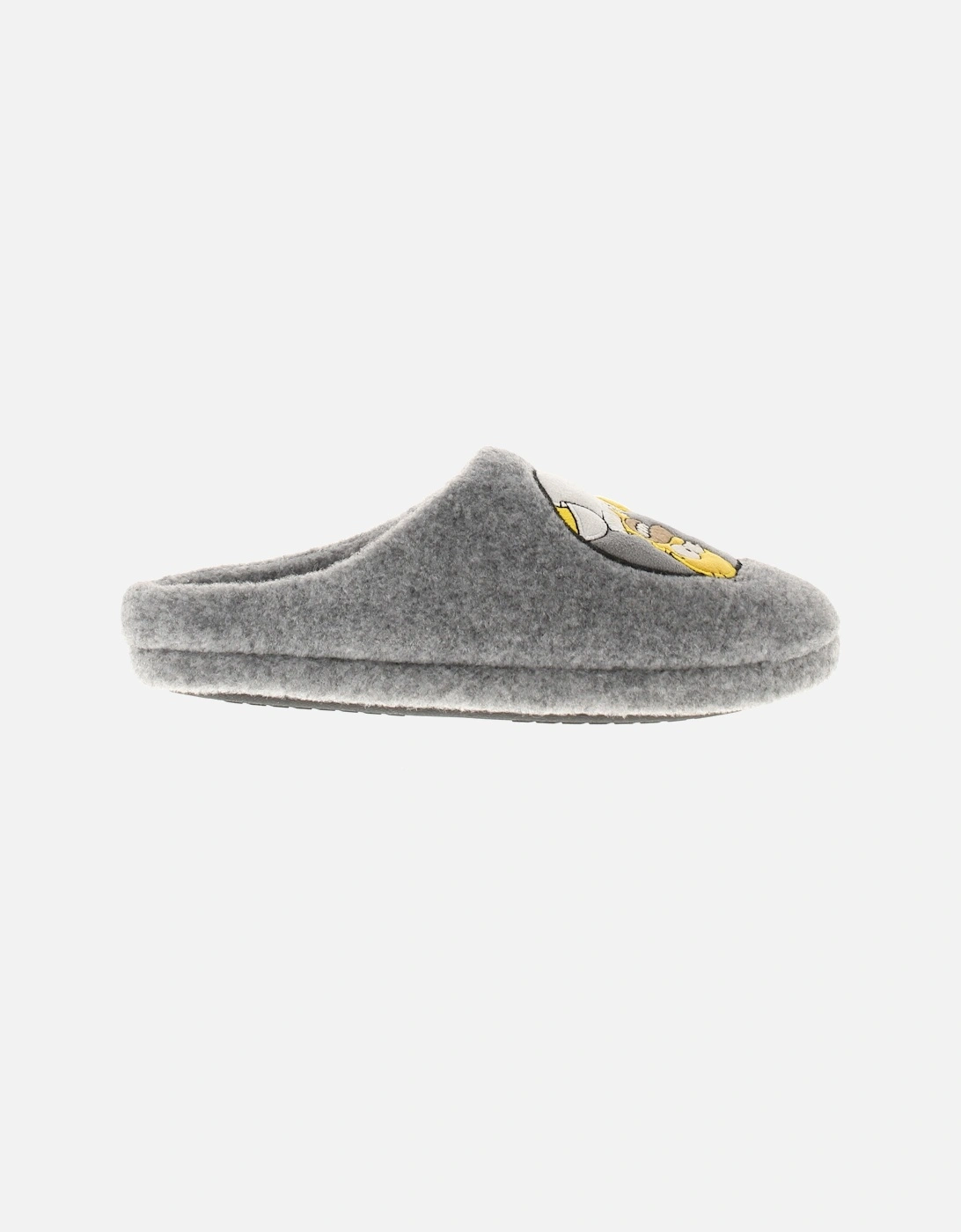 Mens Slippers Homer Beer Novelty Mule grey UK Size