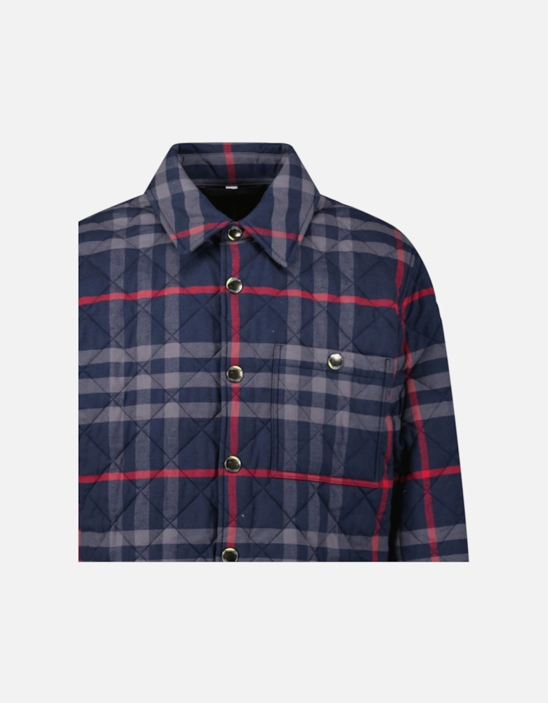 Burberry 'Forres' Diamond Quilted Jacket Navy