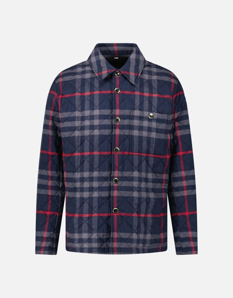 Burberry 'Forres' Diamond Quilted Jacket Navy
