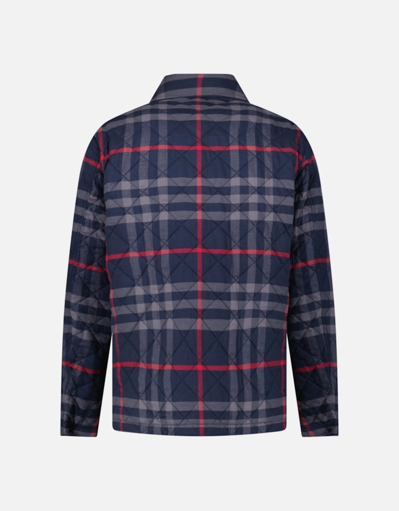 Burberry 'Forres' Diamond Quilted Jacket Navy
