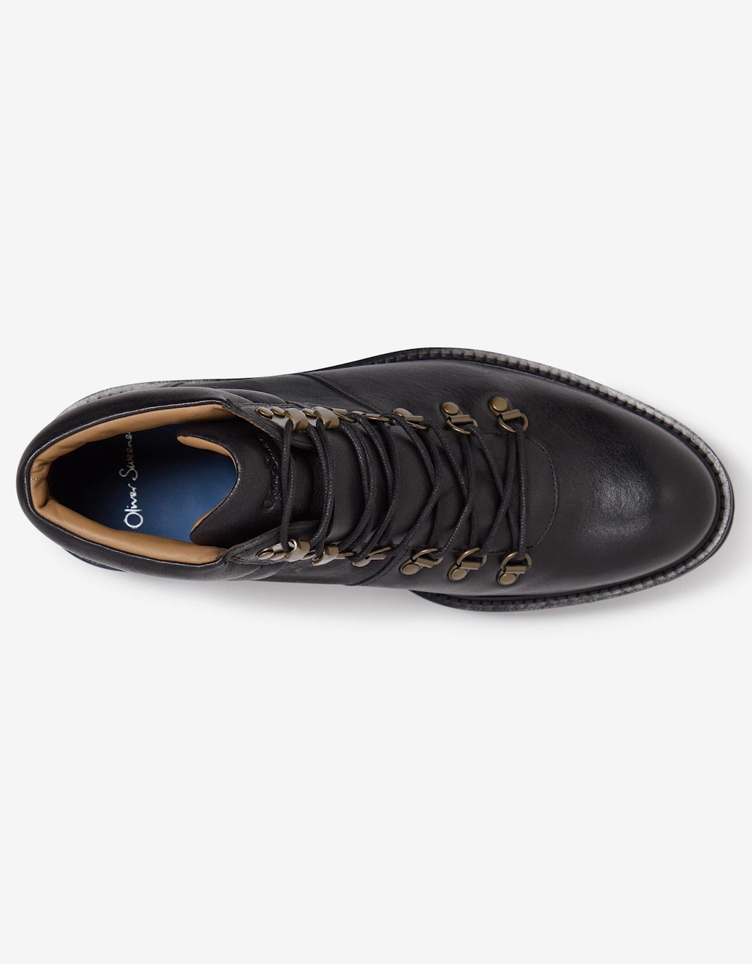 Helford Mens Soft-Milled Calf Leather Walking Boots - Black