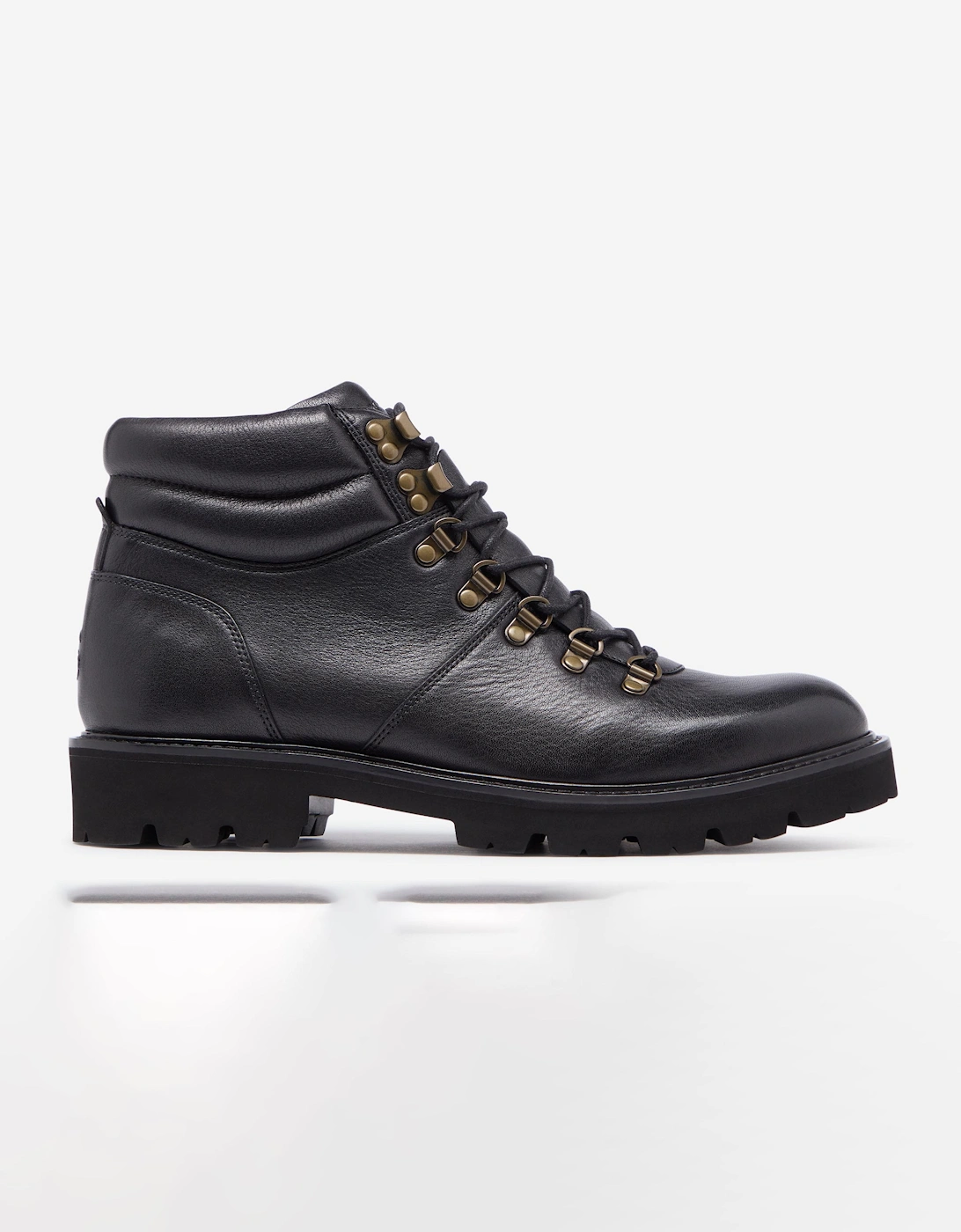 Helford Mens Soft-Milled Calf Leather Walking Boots - Black, 6 of 5