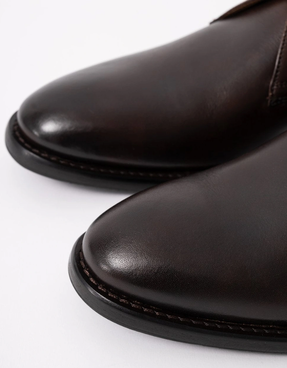 Farleton Mens Calf Leather Chukka Boots - Brown
