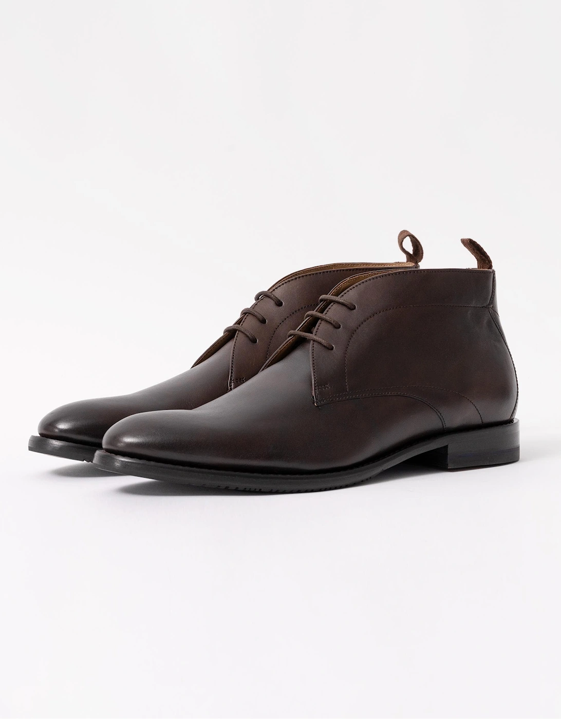 Farleton Mens Calf Leather Chukka Boots - Brown, 7 of 6