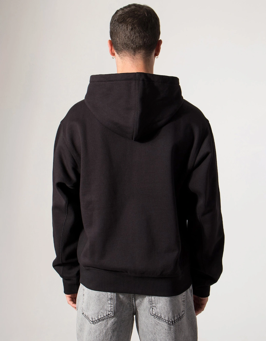 Relaxed Fit American Script Zip Through Hoodie