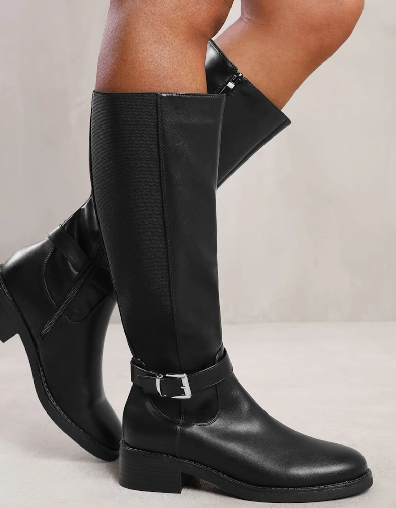 'Bode' Knee High Boots With Buckle Detail