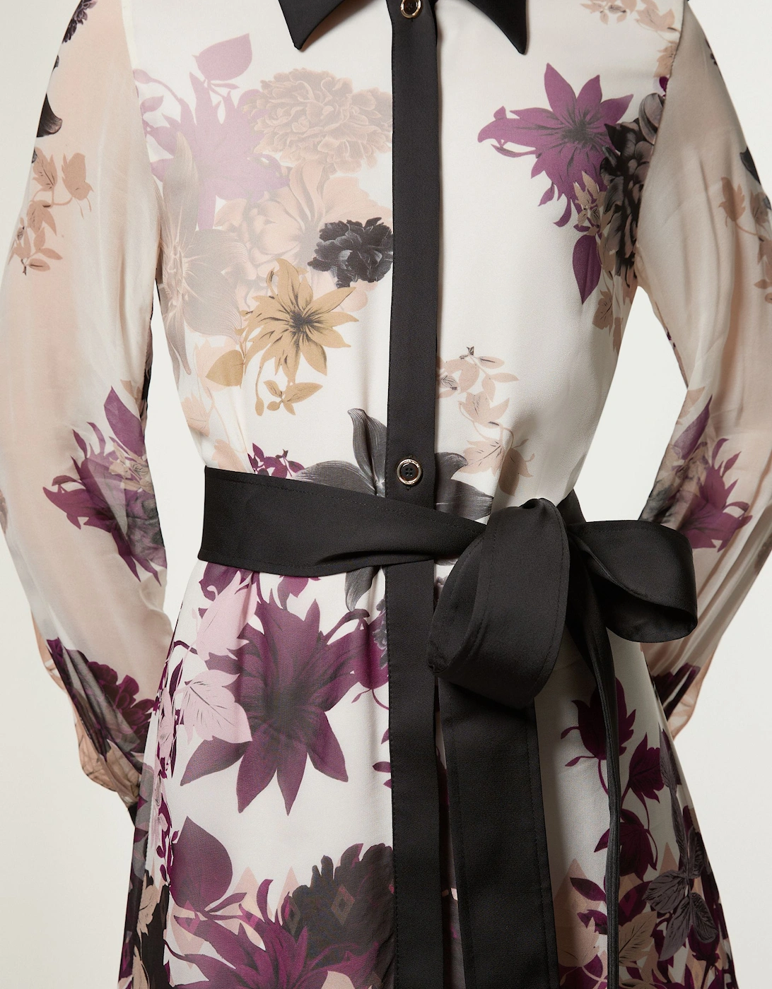 Viscose Georgette Border Print Woven Midi Shirt Dress, 2 of 1
