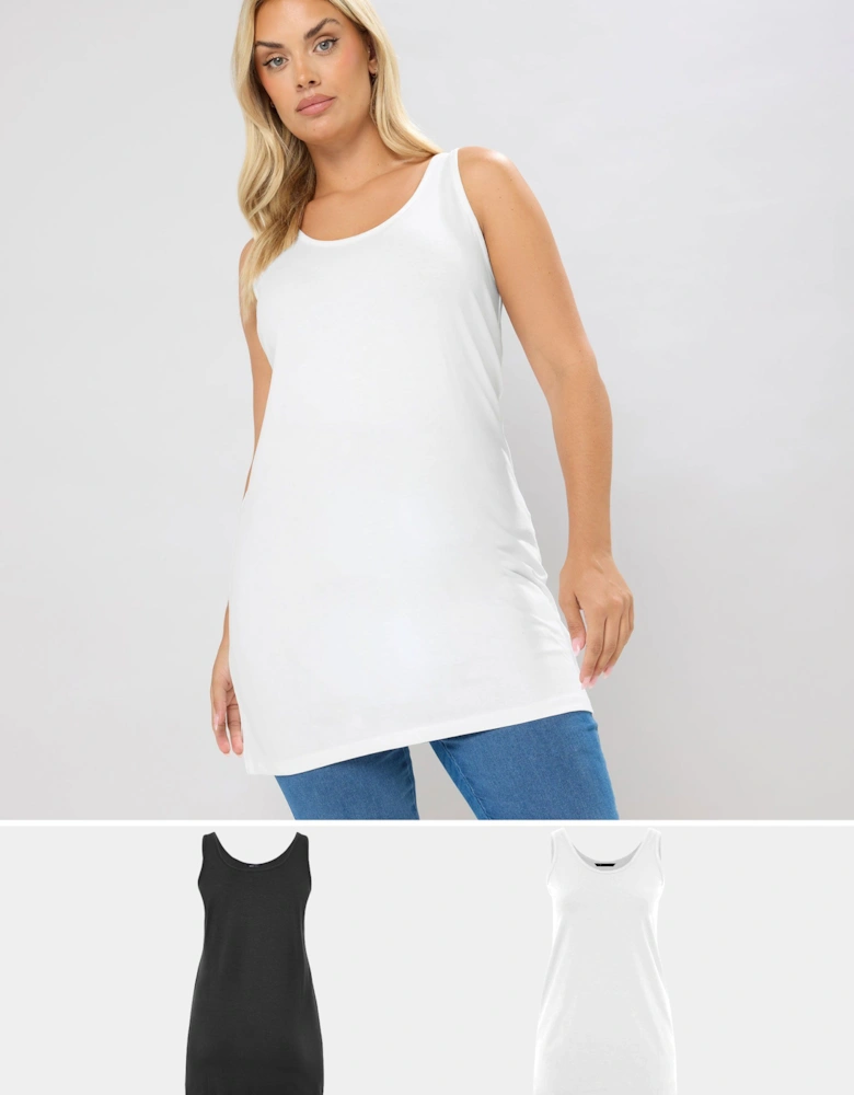 2 Pack Longline Vest Tops