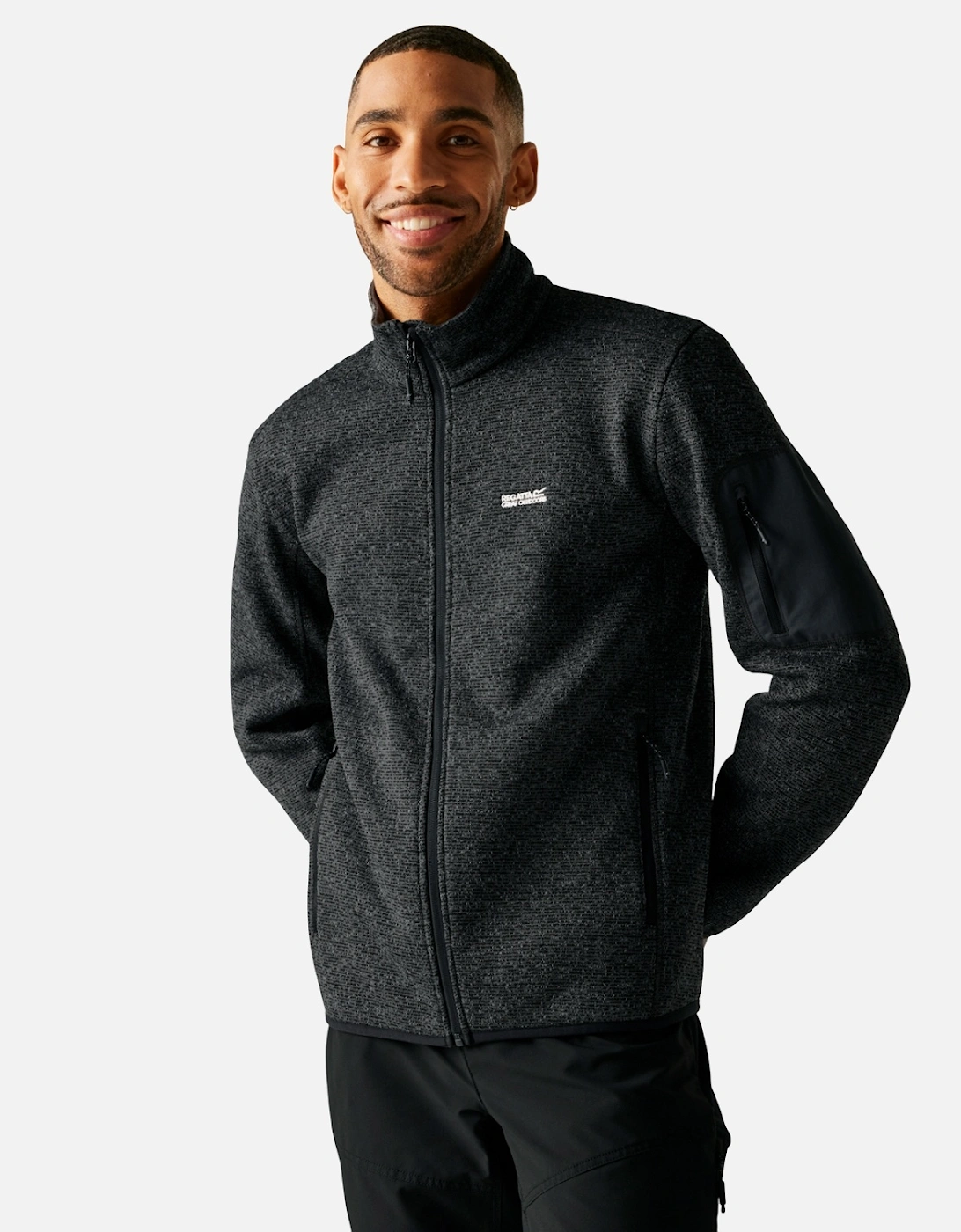 Mens Newhill Marl Full Zip Fleece Jacket