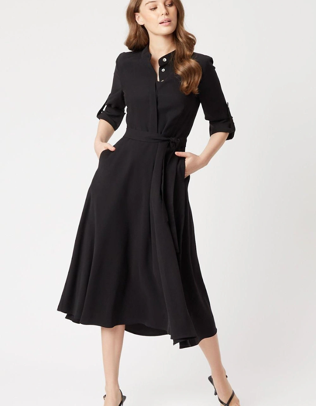 Roll Sleeve Midi Dress, 2 of 1