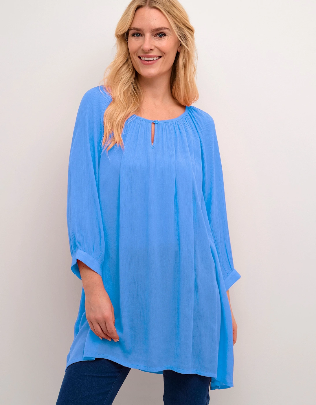 Amber 3/4 Sleeve Regular Fit Tunic, 2 of 1