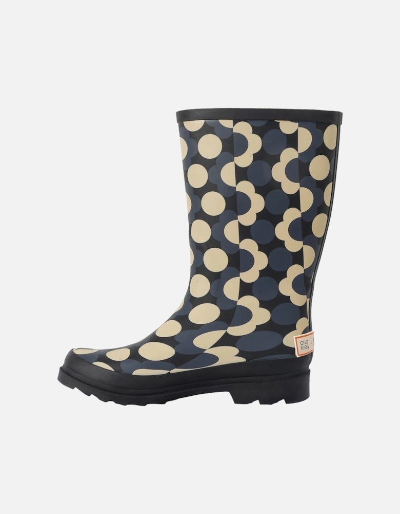 Womens/Ladies Orla Kiely Rain Cloud Mid Calf Wellington Boots