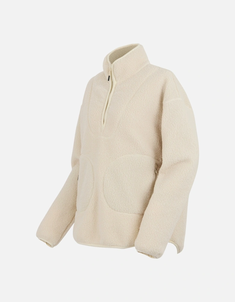 Womens/Ladies Frankie Abstract Borg Half Zip Fleece Jacket
