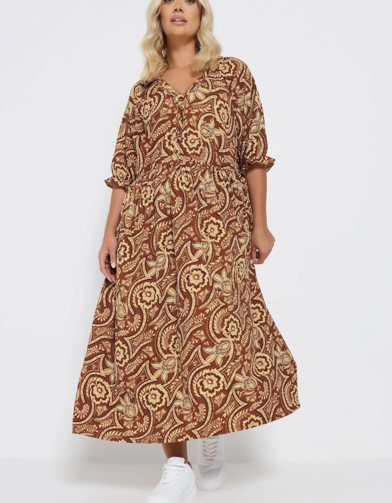 Printed Midaxi Dress