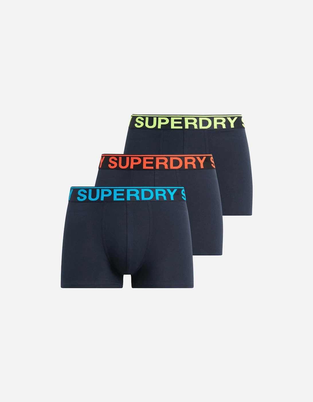 Superdry Men's Navy Trunk Triple Pack Boxer Shorts - : 32/30/31 S