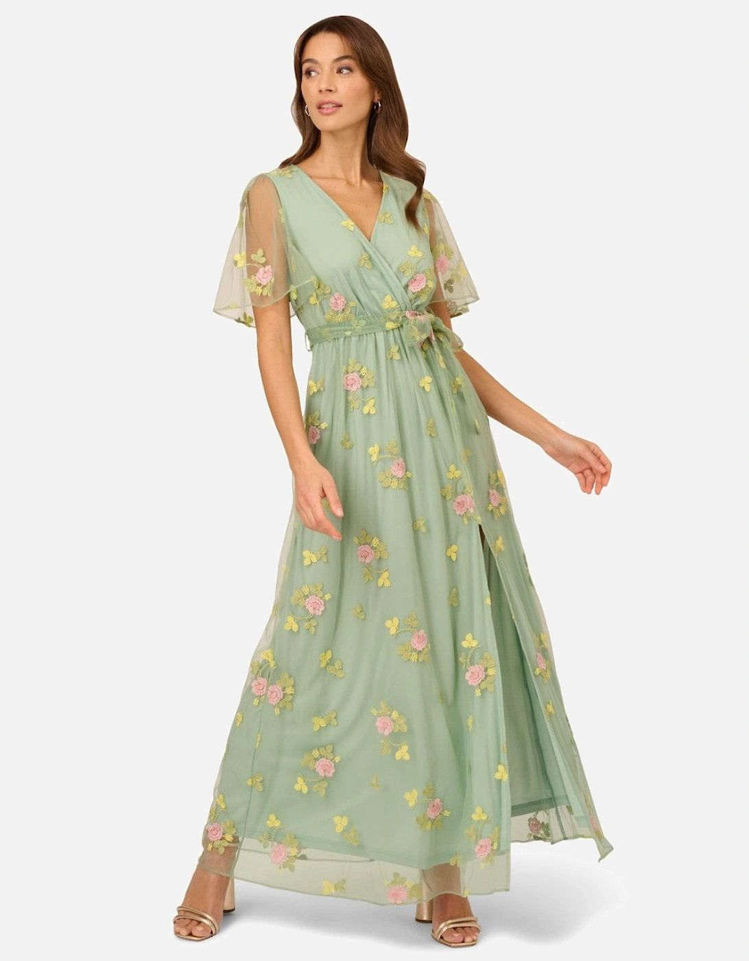 Embroidered Maxi Dress, 2 of 1