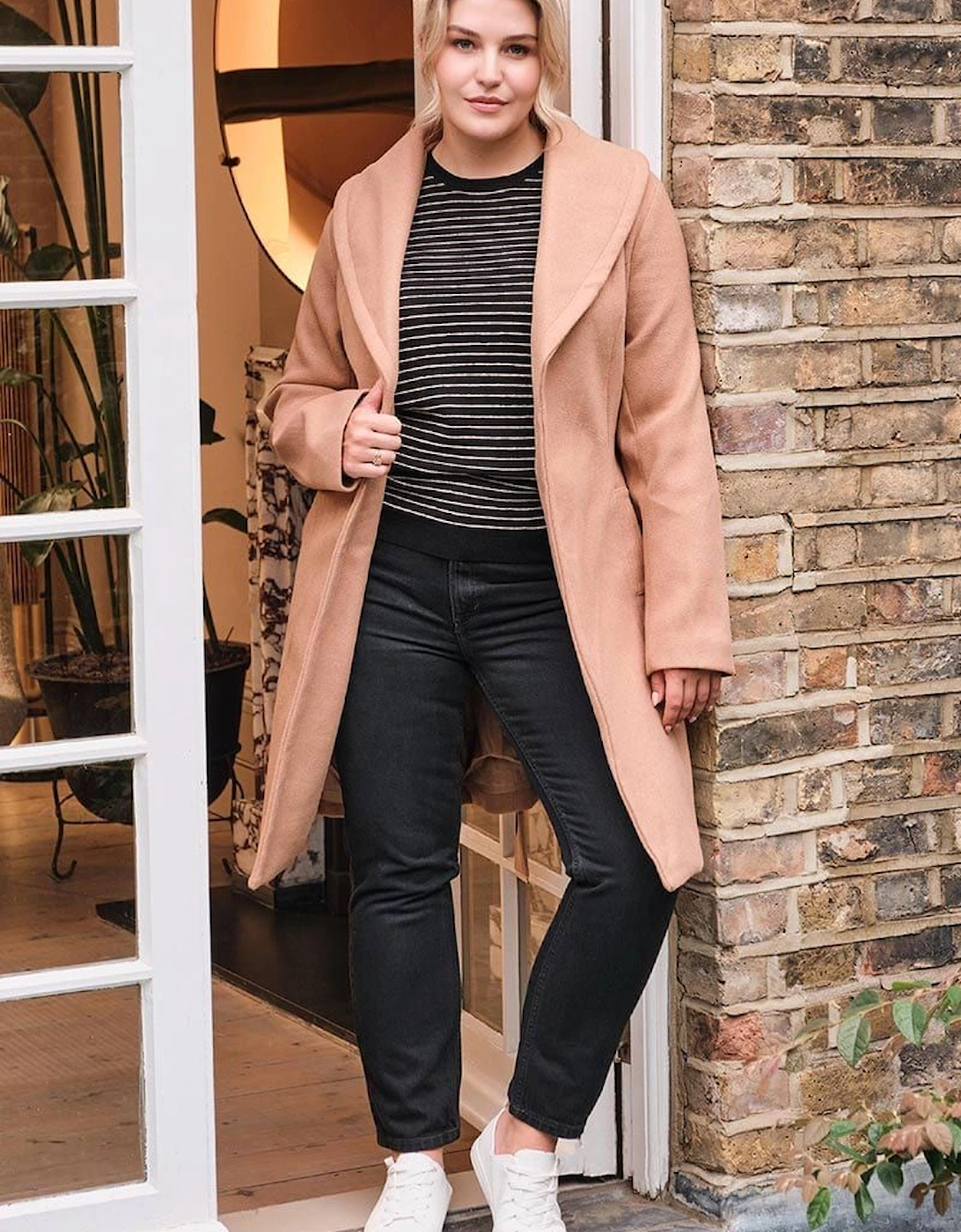 Wrap Front Tie Waist Coat, 2 of 1