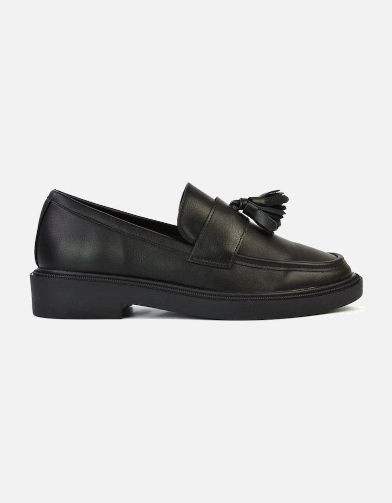 'Alida' Chunky Loafers Tassel Back To School Flat Shoes