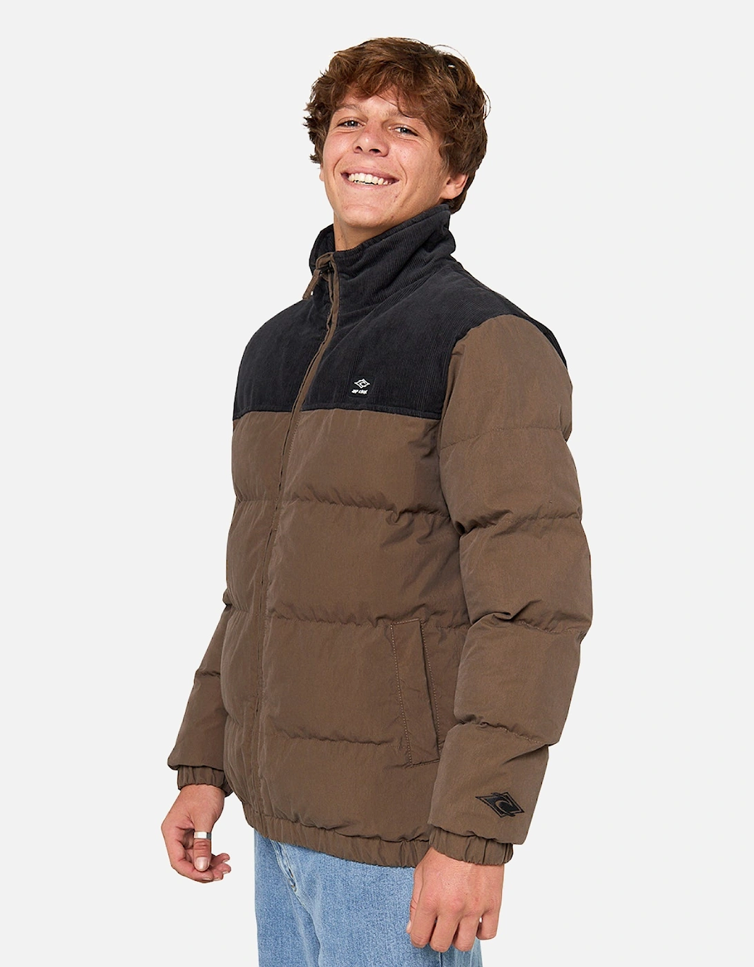 Rip Curl Mens Fade Out Cord Puffer Padded Jacket, 2 of 1