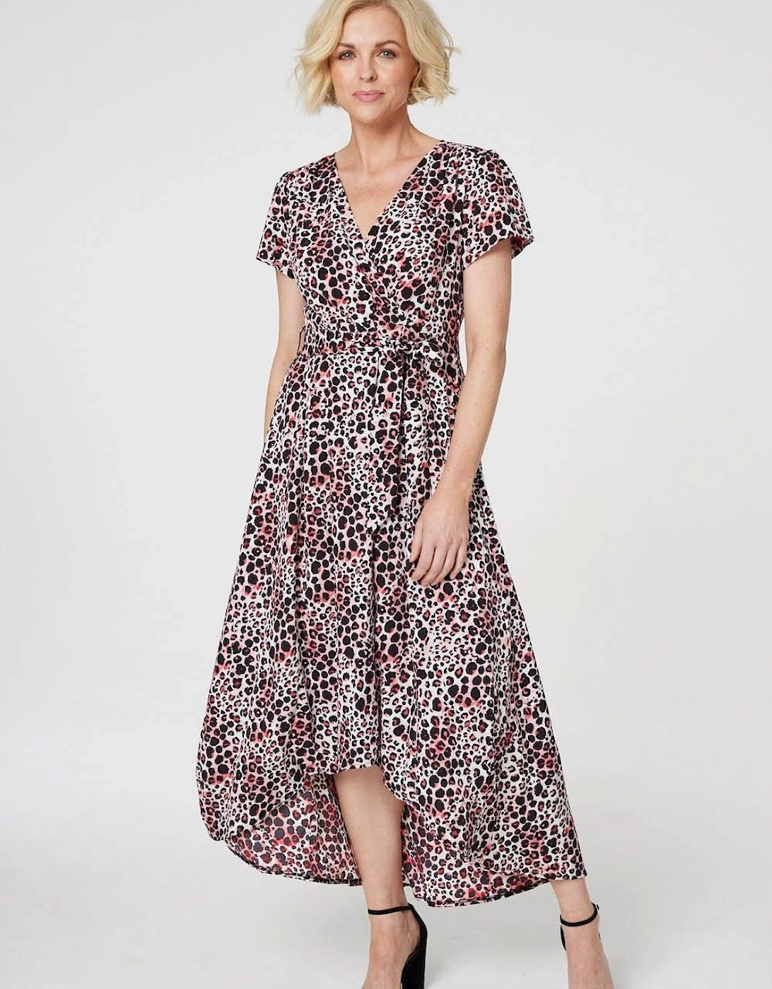 Animal Print Wrap Front Maxi Dress, 2 of 1