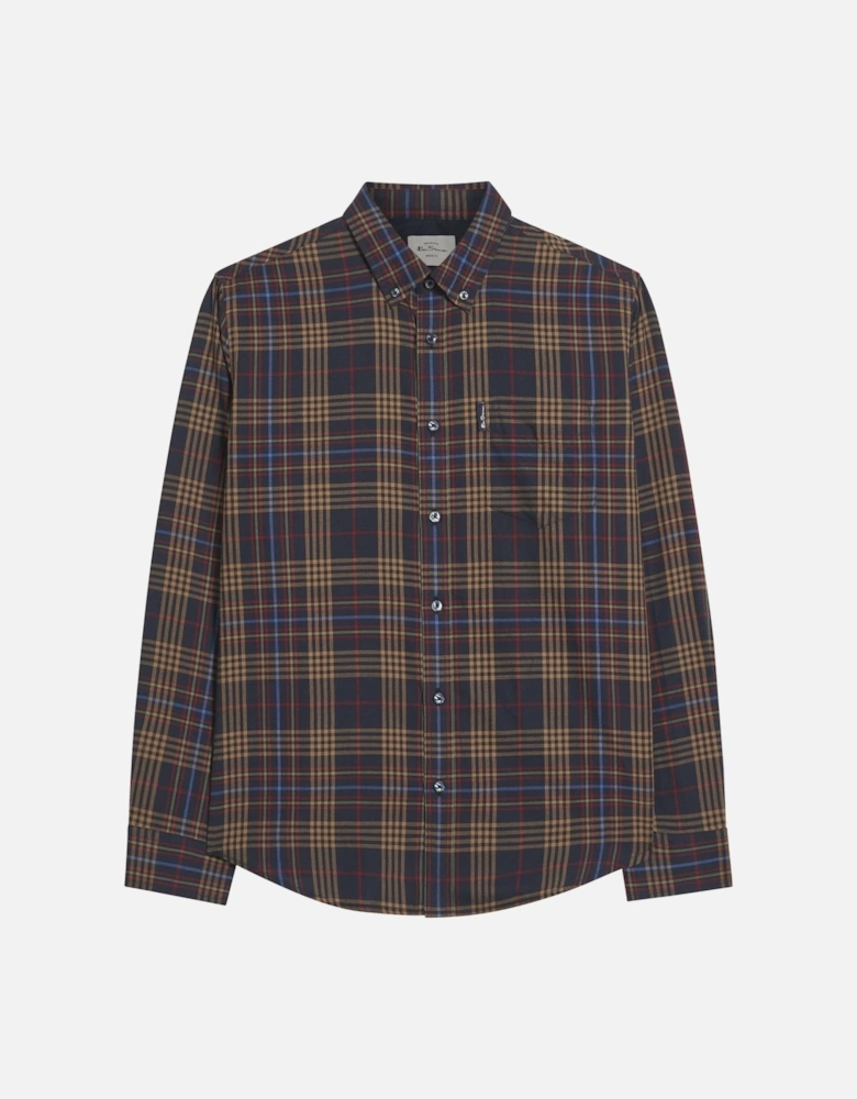 Mens Multi Check Long Sleeve Shirt