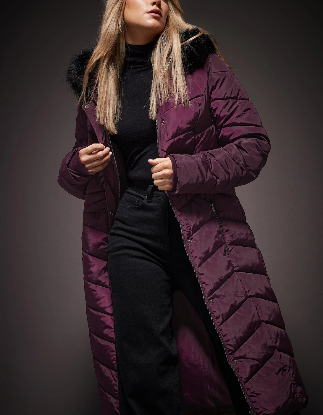 Tall Padded Longline Coat, 2 of 1