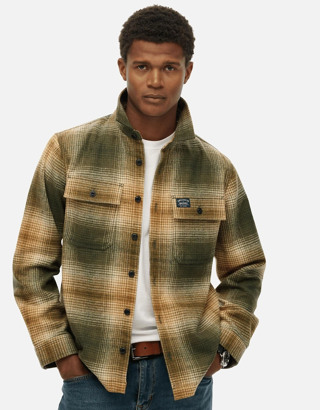 Mens Wool Miller Shirt Jacket, 2 of 1