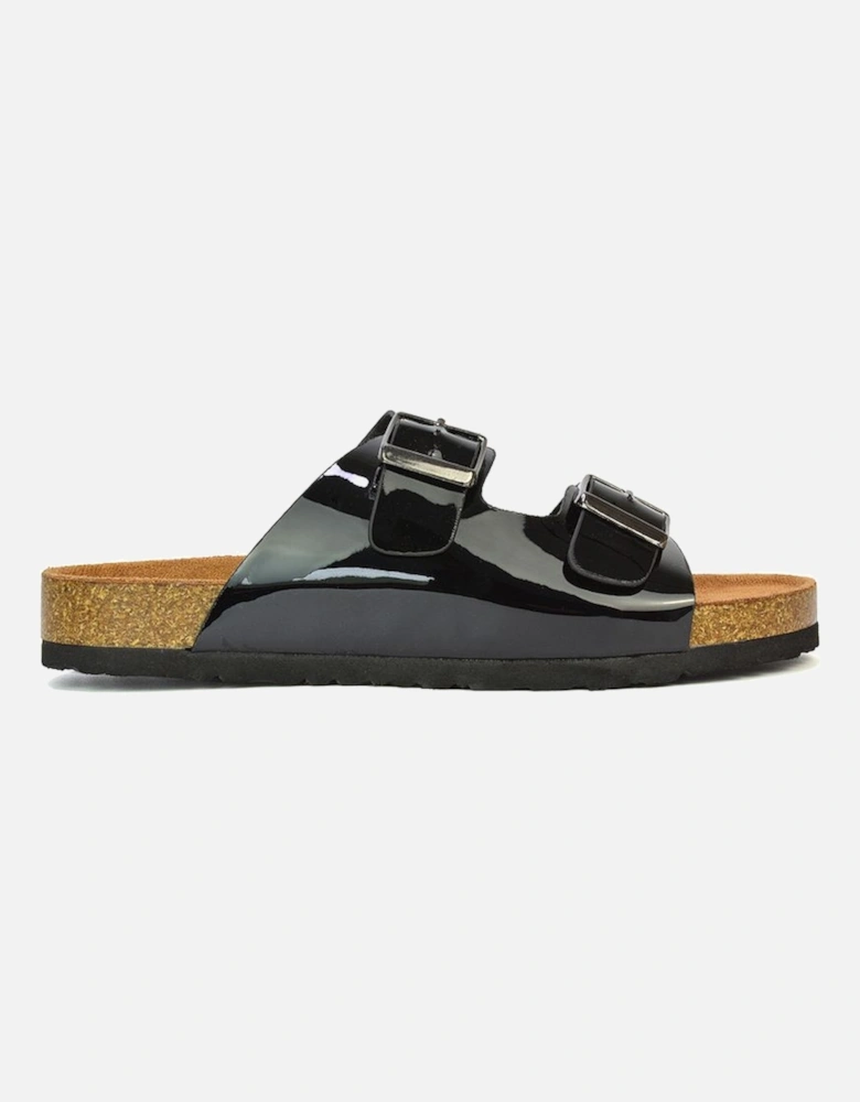 'Star' Double Strap Buckle Up Summer Slip On Flat Sandals