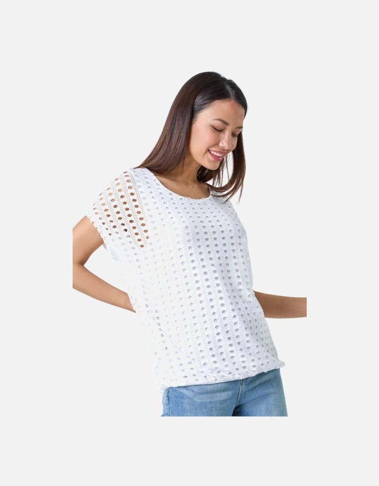 Cut Out Detail Stretch Top