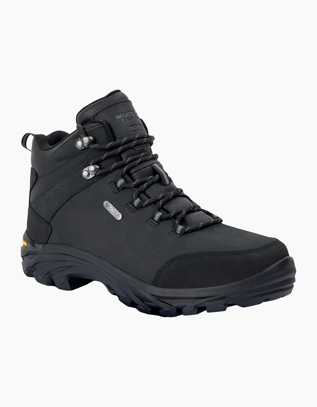 Regatta Men's Black Great Outdoors Burrell Leather Hiking Boots - Size: 9.5