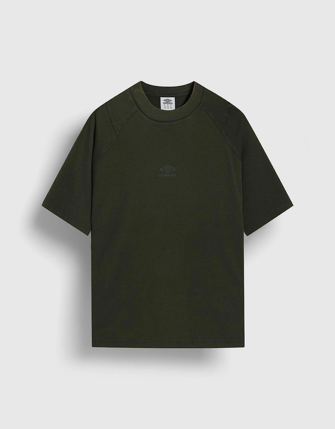 Mens Washed Crew Neck Boxy T-Shirt, 3 of 2