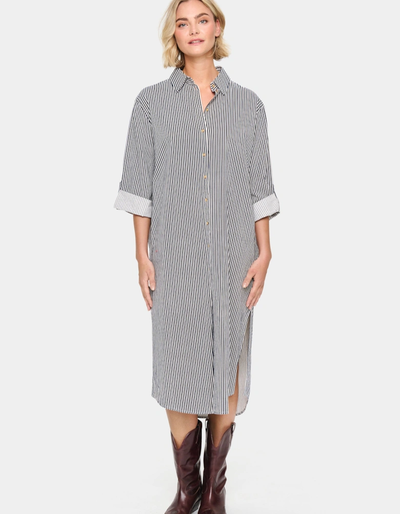ZalindaSZ Stripe Shirt Dress Striped