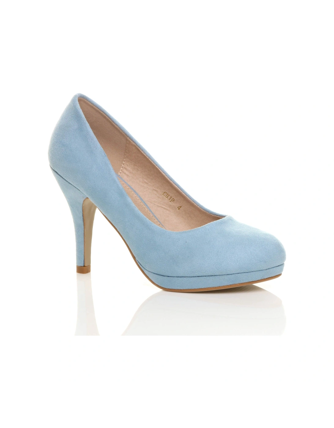 High  Heel  Faux Suede Court Shoes, 2 of 1