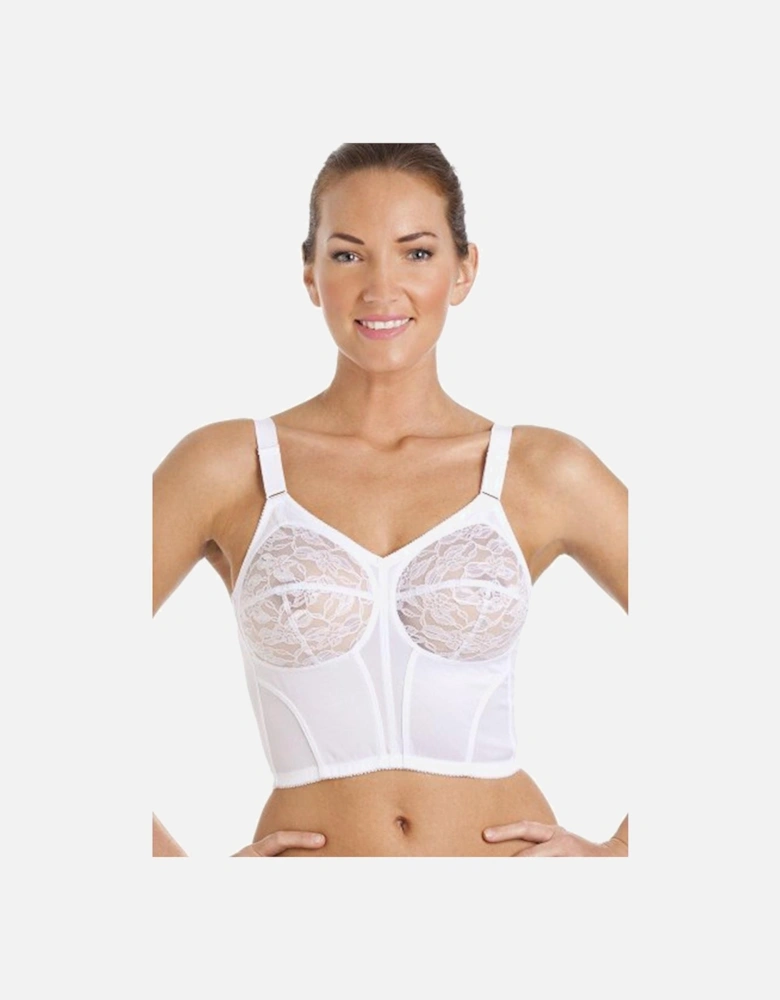 Classic Non Wired Floral Lace Long Line Bra