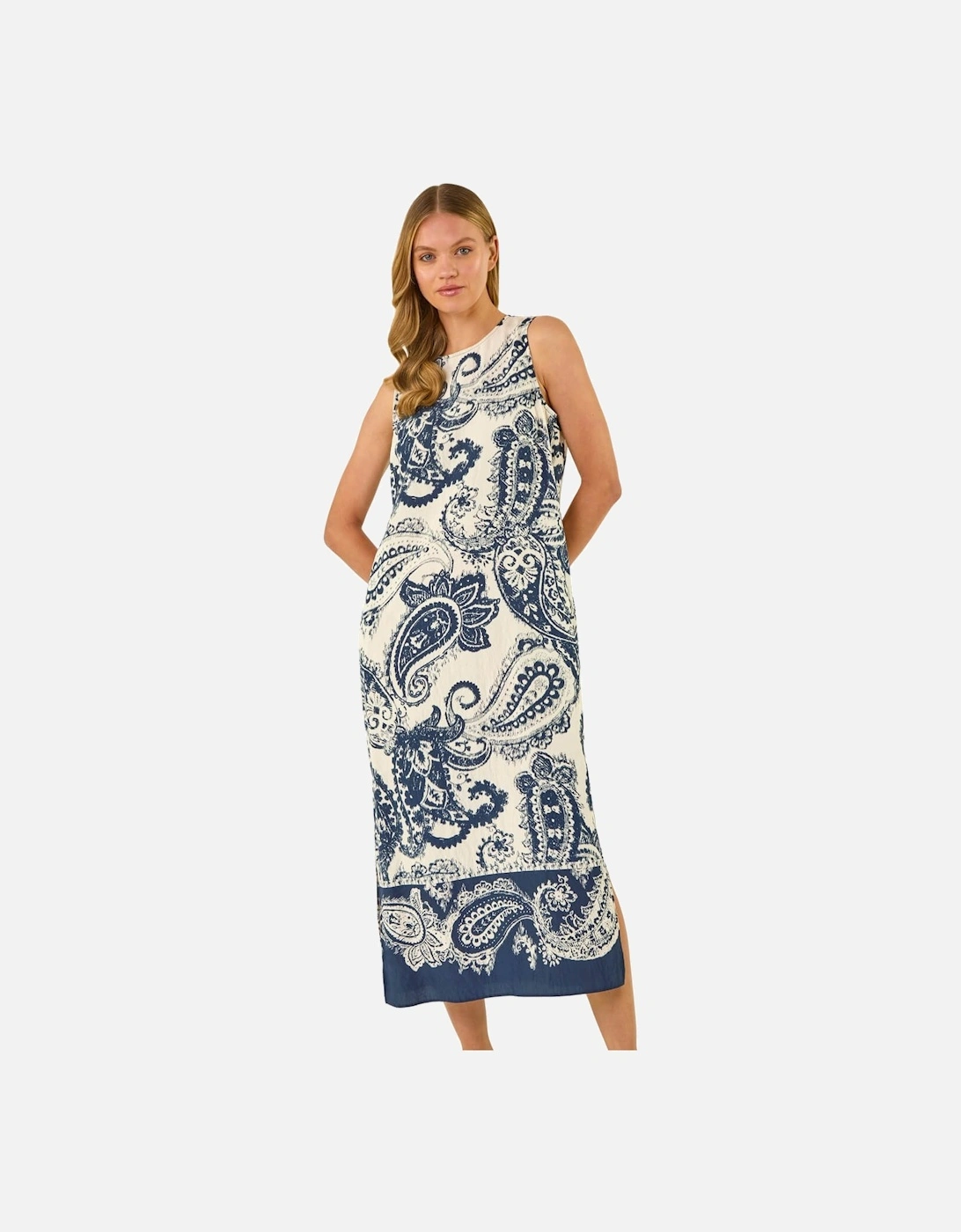 Paisley Print Midi Dress, 2 of 1