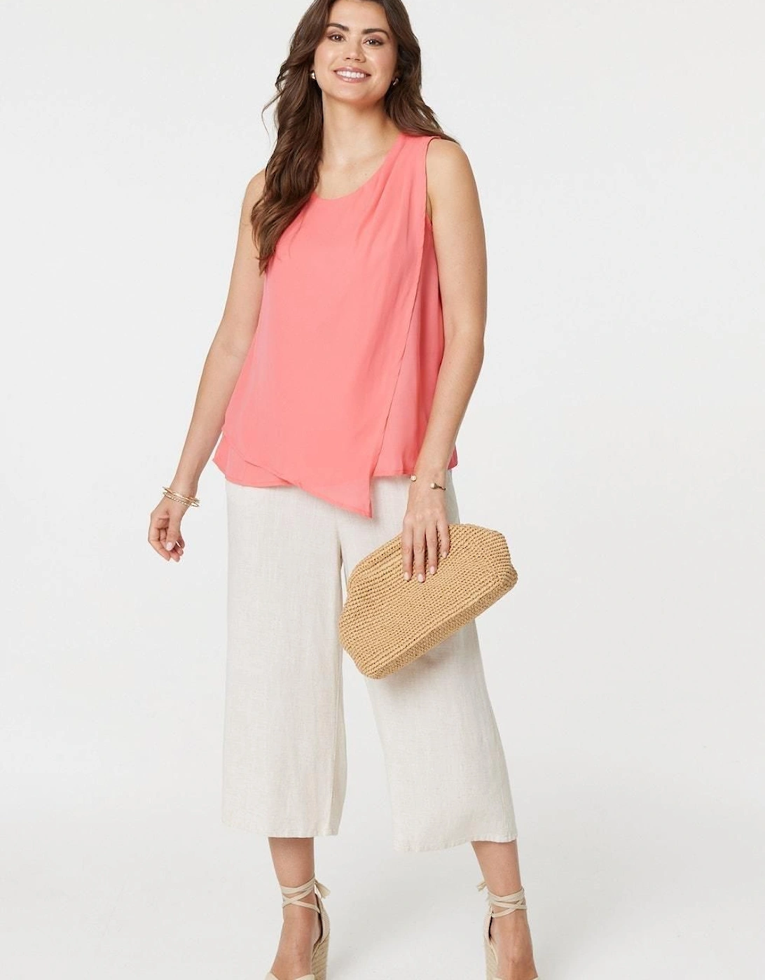 Asymmetric Pleat Front Blouse Top, 2 of 1
