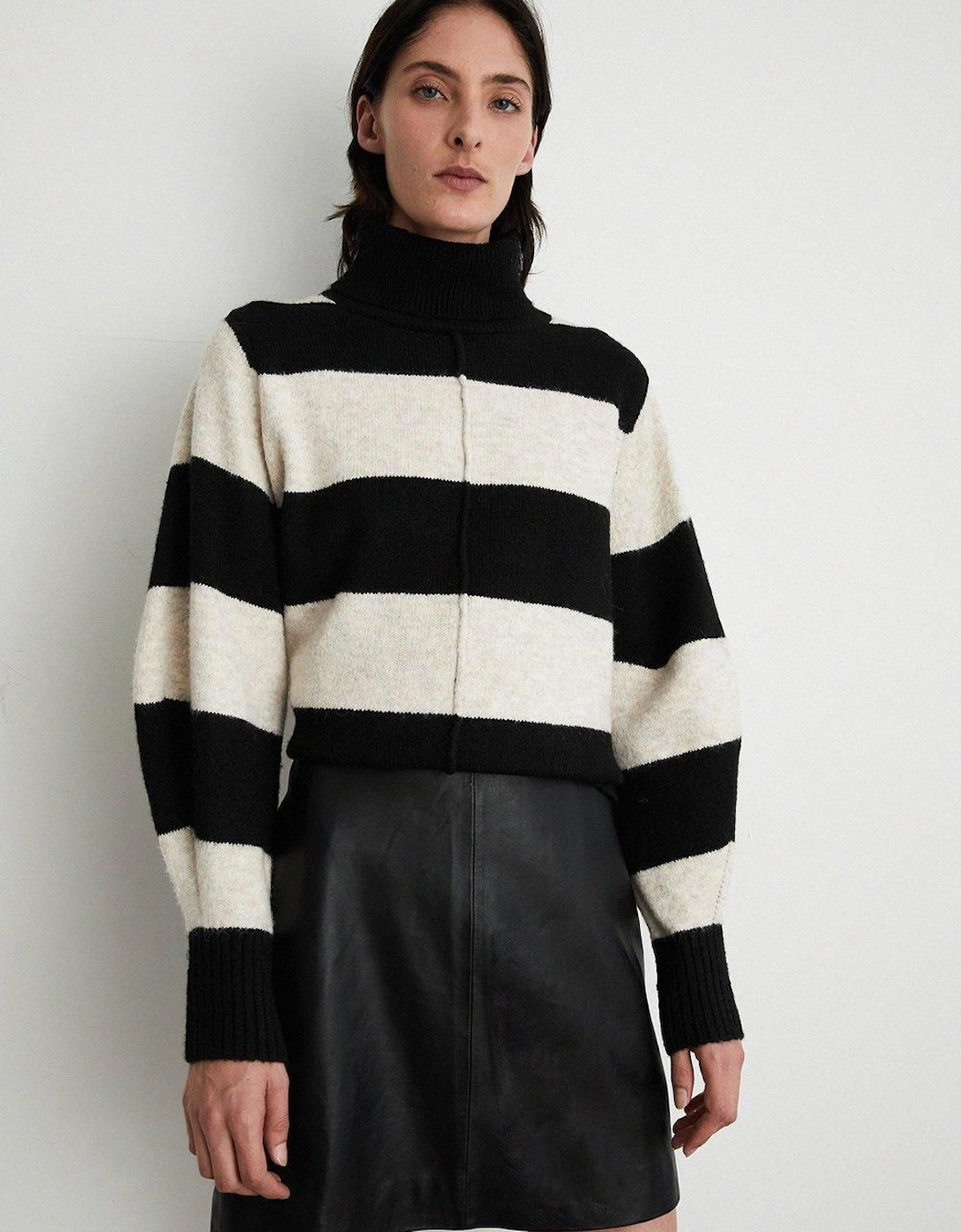 Real Leather Clean Pelmet Skirt, 2 of 1